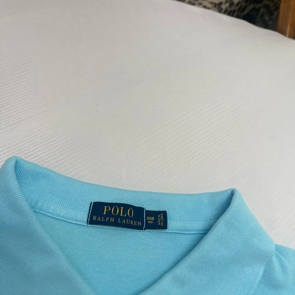 Polo Ralph Lauren Men’s Blue Short Sleeve Polo Shirt Size 3XB